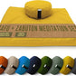 Bean Products Meditation Cushion Mat Set - Zafu Floor Pillow Organic Buckwheat Pillow + Cotton Filled Zabuton Prayer Pad - Meditation Pillow Yoga Knee Pad - Made in USA - 14" Round or 18" Oval
