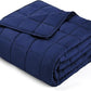 yescool Weighted Blanket for Adults (25 lbs, 88” x 104”, Blue) Cooling Heavy Blanket for Sleeping Perfect for 240-260 lbs, King Size Breathable Blanket with Premium Glass Bead