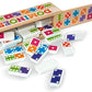 Melissa & Doug Dominoes Tabletop Game with 28 Colorful Tiles in Wooden Storage Box