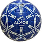 Almos Training Soccer Ball – for Club Match, Training, Match Performance, Indoor & Outdoor Soccer, Suitable for Grass & Astro | PVC Soccer Ball | Size 4 & Size 5 for Adult Soccer Players, Blue |