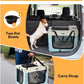 Extra Large Dog Crate with 2 Foldable Bowl, 36 Inch Collapsible Travel Dog Crate Kennel with Soft Blanket for Medium Dogs,Indoor & Outdoor (36" L x 25" W x 25" H, Blue)