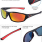 Frienda 6 Pack Polarized Sport Sunglasses for Men Multipack Fit over Glasses Pack Lot Set Men's Sport Fishing Eyeglasses