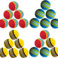 24 Pcs Colorful Soft Foam Rainbow Play Balls for Pet Dog and Cat (42cm) Ethylene Vinyl Acetate