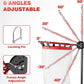 Pro Volleyball Setter Training Equipment Volleyball Setting Trainer Practice Net with 2 Target Hoop Size & 6 Angles & 13 Height Adjustment Ball Collection Bag Indoor Outdoor Practice