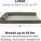Furhaven Cooling Gel Dog Bed for Large/Medium Dogs w/ Removable Bolsters & Washable Cover, For Dogs Up to 55 lbs - Two-Tone Plush Faux Fur & Suede L Shaped Chaise - Dark Sage, Large