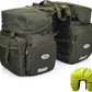 ZTZ Bike Bags for Bicycles Rear Rack, Waterproof Rear Bike Rack Bag with Rain Cover and Reflective Trim