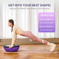 ZELUS Balance Ball Trainer with Resistance Bands and Foot Pump, Inflatable Yoga Ball for Home Gym Workouts, 23 Inch Exercise Half Ball for Balance Training Core Strength Fitness More, 330lb Cap