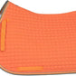 HORZE Adepto Padded All Purpose Quilted Equestrian Saddle Pad for Horses with Two-Tone Trim