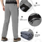 YSENTO Men's Fleece Lined Ski Snow Pants Winter Waterproof Softshell Insulated Hiking Cargo Pants