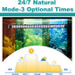 Submersible Aquarium Light for 24 to 43 Inch Fish Tank, 24/7 Cycle Fish Tank Light with Timer, Aquarium Plant Light with Full Spectrum+7 Single Colors, Auto On/Off, Adjustable Brightness