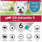 K9 Advantix II Medium Dog Vet-Recommended Flea, Tick & Mosquito Treatment & Prevention | Dogs 11-20 lbs. | 6-Mo Supply
