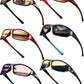 Frienda 6 Pack Polarized Sport Sunglasses for Men Multipack Fit over Glasses Pack Lot Set Men's Sport Fishing Eyeglasses