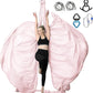 Aerial Silks Yoga Swing Set - 9/11 Yards Aerial Yoga Hammock Kit Anti-Gravity Flying for Fitness, Low/Non Stretch Nylon Tricot Fabric Hardware Included for Dance
