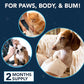 NOVEHA Dog Wipes - Odor Eliminating and Cleaning Grooming Wipes for Dog's Paws, Body, and Butt - Perfect for Puppy and Adult Dogs - Plant-Based, Safe, Convenient & Large Unscented Wipes (120 Counts)