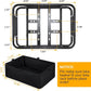 Bike Basket Rear with Liner,Waterproof Cover,Cargo Net Large Rear Bike Basket,Heavy Duty Bicycle Rear Basket for Electric Bike, Ebike,Great for Bike Trip,Carrying Grocery,Ball,Dog