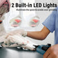 Casfuy Smart 6-Speed Dog Nail Grinder - 50% More Power Pet Nail Grinder with 2 LED Lights Quiet Rechargeable Electric Dog Nail Trimmers File Toenail Grinder for Large Medium Small Dogs & Cats (DB)