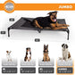 K&H Pet Products Outdoor Elevated Dog Cot, Breathable Cooling Elevated Cot Hammock Pet Bed for XL Dogs, Washable Mesh Cover, Raised Metal Frame, Collapsible, Portable - Jumbo 56 X 38in Charcoal
