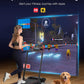 Walking Pad Treadmill with Incline, 2 in 1 Foldable Treadmills for Home Small Office, 300lbs Portable Compact Under Desk Treadmill with App, Remote Control and LED Display