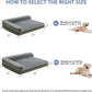 BFPETHOME Orthopedic Dog Beds for Large Dogs-Waterproof Sofa Pet Bed with Removable Washable Cover, Big Dog Bed with Waterproof Lining and Nonskid Bottom,Pet Bed for Large Dogs