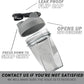 HELIMIX 1.5 Vortex Blender Shaker Bottle Holds Upto 20oz | No Blending Ball or Whisk | USA Made | Portable Pre Workout Whey Protein Drink Shaker Cup | Mixes Cocktails Smoothies Shakes | Top Rack Safe