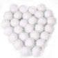 VAPKER 30 Pcs Cat Toys - Sparkle Balls, Extra Large 2 Inch Glitter Balls, White Color