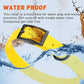 Dogline Biothane Waterproof Dog Collar Strong Coated Nylon Webbing with Black Hardware Odor- Proof for Easy Care Easy to Clean High Performance Fits Small Medium or Large Dogs, Lemon Yellow