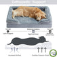 WNPETHOME Dog Beds for Large Sized Dogs, Washable Orthopedic Dog Couch Sofa Bed with Waterproof Lining & Non-Skid Bottom for Pet Sleeping