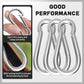 24PCS M8 Spring Snap Hook Carabiner, Heavy Duty Galvanized Steel 3Inch Carabiner Clip, 550LBS Holding Capacity Spring Clips for Hammock Swing Outdoor Travel