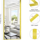 Gold Bathroom Mirror, 72x30 Inch Rectangular Framed Mirror, Large Wall Mounted Bathroom Vanity Mirror Over Sink for Bedroom,Restroom, Living Room, Hangs Vertically or Horizontally