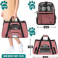 PetAmi Airline Approved Pet Carrier for Cat, Soft Sided Dog Carrier for Small Dog, Cat Travel Supplies Accessories Indoor Cats, Ventilated Pet Carrying Bag Medium Kitten Puppy, Large Heather White Red