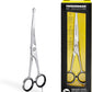 Tweezerman 7" Pet Grooming Scissors with Safety Round Tips, Professional Curved Grooming Shears for Dogs and Cats