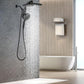 High Pressure Rain Shower Head: Upgrade Shower Heads with Handheld Spray Combo with Fixed Showerhead and 10 Sprays Handheld Shower Head, Detachable Showerheads Built-in Magnetic Docking and Power Jets