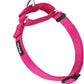 Hyhug Martingale Dog Collar Without Buckle: Anti Escape, No Slip Heavy - Duty Nylon, Colorfast & Adjustable for Medium Breeds(Medium,Rose Red Pink)