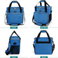 BAGLHER Dog Travel Bag, Pet Travel Bag (ALL Pet Travel Supplies), With 2 Pet Food Containers and 2 Collapsible Silicone Bowls; Essential Kits for Pet Travel Blue