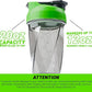 HELIMIX 1.5 Vortex Blender Shaker Bottle Holds Upto 20oz | No Blending Ball or Whisk | USA Made | Portable Pre Workout Whey Protein Drink Shaker Cup | Mixes Cocktails Smoothies Shakes | Top Rack Safe
