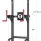 SogesPower Power Tower Pull Up Bar Station Multi-Function Pull Up Bar Stand for Home Gym, Adjustable Height Pull Up Dip Station Dip Bar Strength Training Fitness Equipment,Up to 500LBS