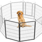 FXW Rollick Unleashed Dog Playpen for Indoor, Yard, RV Camping, 40 inch 2 Panels for Medium and Large Dogs, Black│Patented