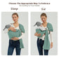 Baby Wrap Ring Sling 7-35 lbs, Baby Sling Carrier for Newborn, Toddler, Infant Holder, Lightweight Baby Carrier Wraps, Green