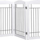Spirich Freestanding Wire Pet Gate for Dogs, 60 inches Extra Wide, 30 inches Tall Dog Gate for The Houes, Doorway, Stairs, Pet Puppy Safety Fence, White 3 Panels
