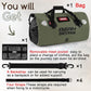 Waterproof Duffel Bag - Motorcycle Dry Bag Tail Bag with Large Storage Space, Waterproof Luggage Duffle Bags with Outer Mesh Zipper Pocket for Camping, Kayaking, Fishing & Traveling