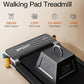 FUNRAY Versatile Walking Pad Treadmill with Incline - Dual-Sided Under Desk Treadmill with Foot Massage,2 in 1 Walking Machine for Home/Office with 330LBS Weight Capacity