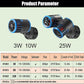 Carefree Fish Aquarium Magnetic Dual Powerheads 25W 5400Gph for 30~300Gal Fish Tank Wave Maker Quiet and Strong Submersible Water Circulation Pump for Freshwater and Saltwater