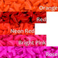 zetpo 100 pcs Cat Nail Caps | Cat Claw Covers | with Adhesives and Applicators (L, Orange, Red, Neon Red, Bright Pink, Rose)