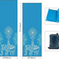 QiyI Yoga Mat Towel with Corner Pockets, Non Slip Sweat Absorbent Hot Yoga Towels, Soft Yoga Blankets with Travel Bag, Skidless Mat Cover for Workout, Gym, Fitness - 70"x26", Blue Mandala Elephant