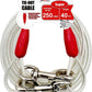 Petest 40ft Reflective Tie-Out Cable for Super Dogs Up to 250 Pounds