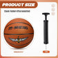 Jerify 12 Pieces Basketballs Bulk Official Size 7 Rubber Basketballs 29.5 Rubber Inflatable Basketballs with Pump Indoor Outdoor Basketballs Bulk Standard Basketball for Training and Play
