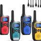 Wishouse Walkie Talkies for Adults Long Range-Rechargeable 4 Pack 2 Way Radios, Hiking Accessories Camping Gear Xmas Birthday Gift for Kids Family with Lamp,SOS Siren,NOAA Weather Alert,Easy to Use