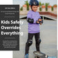 Simply Kids Knee and Elbow Pads with Wrist Guards, HardSoft Pad Tech. - CPSIA Certified Protective Gear Set - Inline Roller Skate Skateboard Bike Knee Pads for Kids Child Girls Boys Toddler Youth