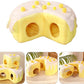 Cozy Cake Hamster House - Soft Plush Hideout & Tunnel Bed for Guinea Pigs, Syrian Hamsters, and Small Animals - Adorable, Warm & Washable Hideaway for All Seasons, Perfect Cage Accessory