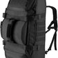 65L Large Duffle Bag, 3-in-1 Tactical Backpack MOLLE Pack for Workout, Sports, Gym, Outdoor, Black Red Patch
